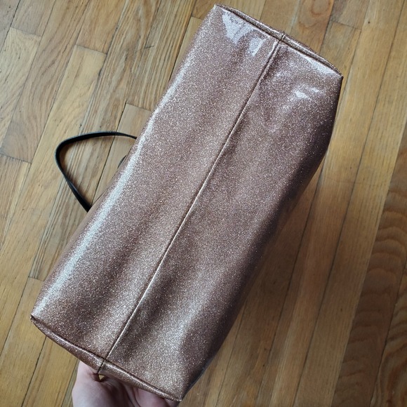 Kate Spade New York live colorfully sparkly glitter large tote bag - Picture 4 of 10